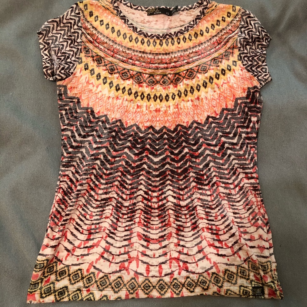 Prana Multicolor Short Sleeve Tee